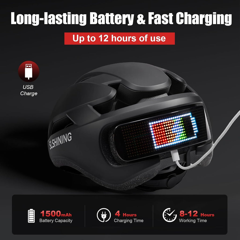 Helmet with Light, 360° High Visibility